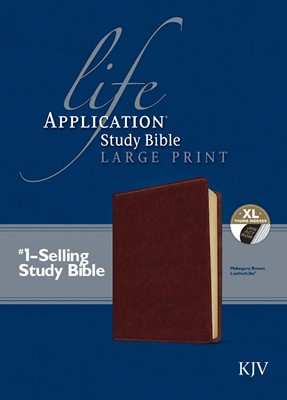 KJV Life Application Study Bible Large Print, Brown, Indexed (Imitation Leather)