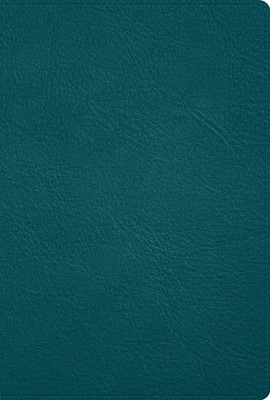 RVR 1960 Biblia Deluxe verde turquesa, piel genuina (Genuine Leather)