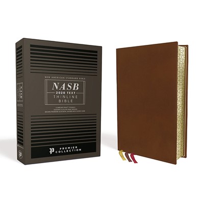 NASB Thinline Bible, Premium Goatskin Leather, Brown (Genuine Leather)