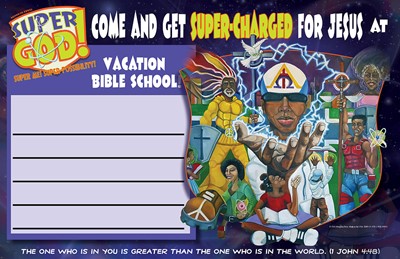 Vacation Bible School (VBS) 2017 Super God! Super Me! Super- (Postcard)