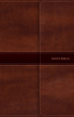 RVR 1960 Biblia Ultrafina, marrón símil piel y solapa con im (Imitation Leather)