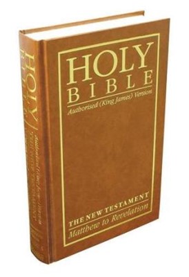 KJV Giant Print New Testament, Brown (Hard Cover)