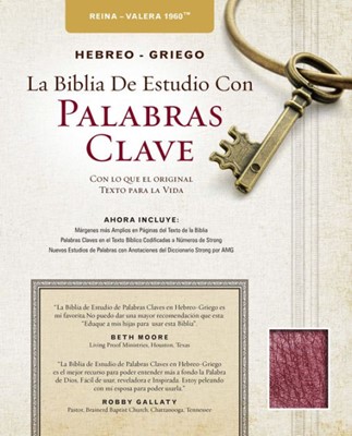 RVR Hebrew-Greek Key Word Study Bible Spanish Edition (Leather Binding)
