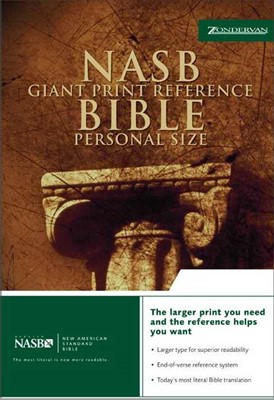 NASB Personal Size Reference Bible, Burgundy, Giant Print (Bonded Leather)