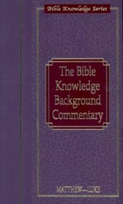 Bible Knowledge Background Commentary: Matthew-Luke (Hard Cover)