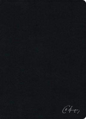 RVR 1960 Biblia de estudio Spurgeon, negro piel genuina (Imitation Leather)
