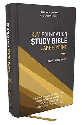 KJV Foundation Study Bible, Large Print, Red Letter, Indexed (Hard Cover)