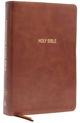 KJV Foundation Study Bible, Red Letter, Indexed, Brown (Imitation Leather)