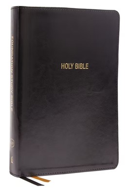 KJV Foundation Study Bible, Large Print, Red Letter, Black (Imitation Leather)