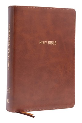 KJV Foundation Study Bible, Large Print, Brown, Red Letter (Imitation Leather)