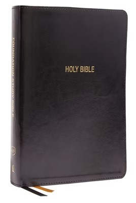 KJV Foundation Study Bible, Red Letter, Indexed, Black (Imitation Leather)