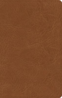CSB Single-Column Personal Size Bible, Saddle (Genuine Leather)