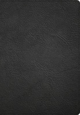 CSB Super Giant Print Reference Bible, Black, Indexed (Genuine Leather)