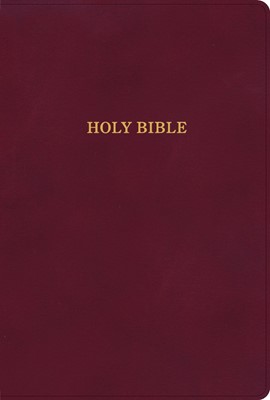 KJV Large Print Thinline Bible, Burgundy LeatherTouch (Imitation Leather)