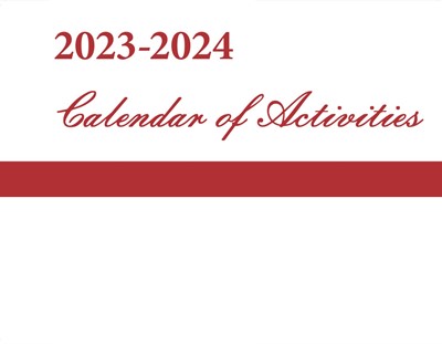 Calendar of Activities, 2023-2024 (Calendar)