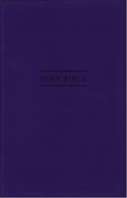NSRVue Gift Bible Leathersoft, Blue, Comfort Print (Imitation Leather)