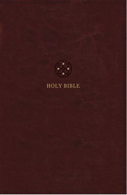 NRSVue Holy Bible Leathersoft, Burgundy, Comfort Print (Imitation Leather)