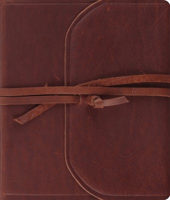 ESV Journaling Bible (Brown, Flap with Strap) (Leather Binding)