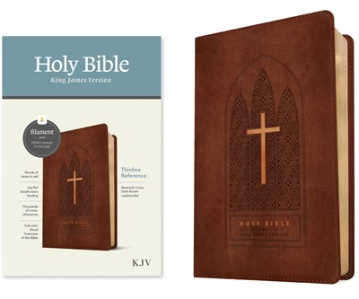 KJV Thinline Reference Bible, Filament Edition, Brown (Imitation Leather)