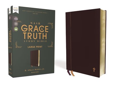 NASB Grace and Truth Study Bible, Large Print, Maroon (Imitation Leather)