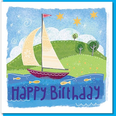 Birthday at Sea Greeting Card (Cards)