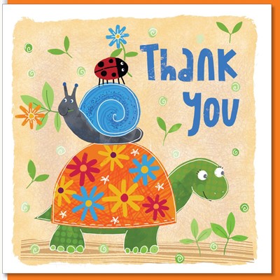 Tortoise Thank You Greetings Card (Cards)