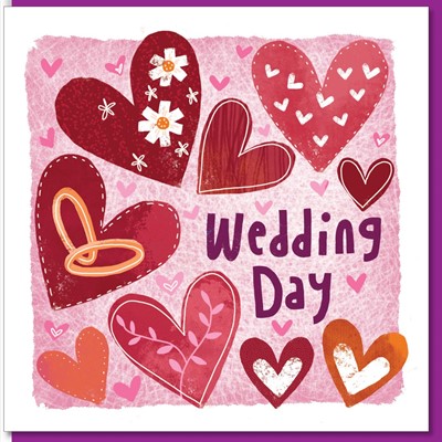Wedding Hearts Greetings Card (Cards)