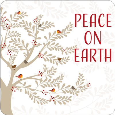 Peace on Earth Cork Coaster (General Merchandise)