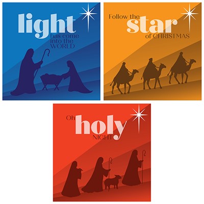 Charity Christmas Mini Cards: Silhouettes (Pack of 18) (Cards)