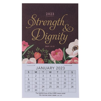 2023 Mini Magnetic Calendar: Dignity (Calendar)