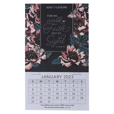 2023 Mini Magnetic Calendar: Walk by Faith (Calendar)