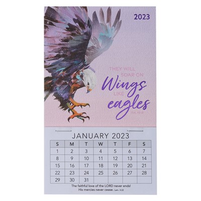 2023 Mini Magnetic Calendar: Wings/Eagles (Calendar)