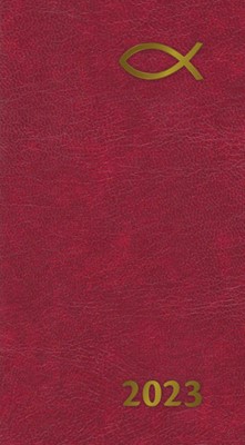 2023 Slim Diary 13 Month: Red (Paperback)