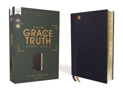 NASB, The Grace and Truth Study Bible Leathersoft, Navy (Imitation Leather)