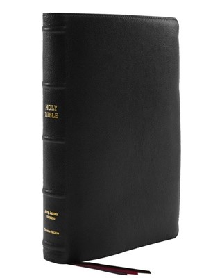 KJV, Thinline Bible Large Print, Black (Genuine Leather)