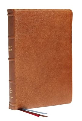 NKJV Reference Bible Personal Size, Premium Goatskin Leather (Genuine Leather)