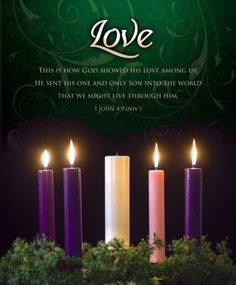 Love Advent Week 4 Large Bulletin (pack of 100) (Bulletin)