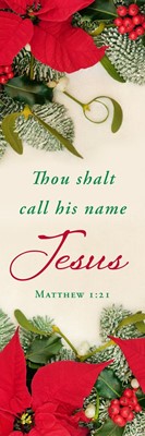 Thou Shalt Call His Name Jesus Bookmark (pack of 25) (Bookmark)
