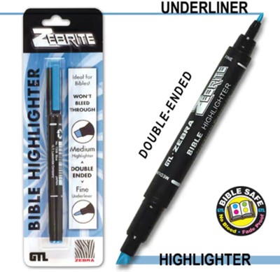 Double Ended Highlighter - Blue (Pen)