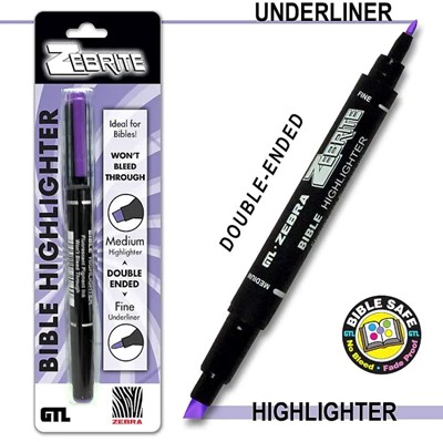 Double Ended Highlighter - Violet (Pen)