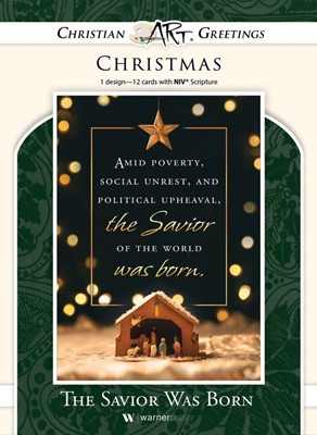 Savior Was Born Boxed Christmas Cards (Box of 12) (Cards)