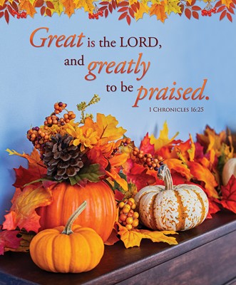 Great is the Lord Thanksgiving Large Bulletin (pack of 100) (Bulletin)