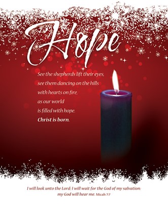 Hope Advent Week 1 Large Bulletin (pack of 100) (Bulletin)