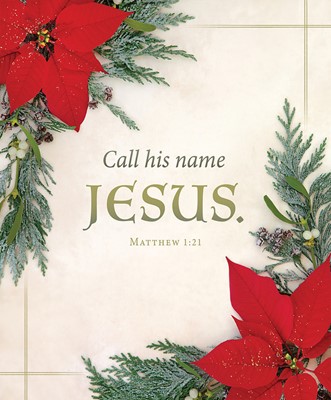 Call His Name Jesus Christmas Large Bulletin (pack of 100) (Bulletin)
