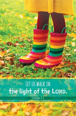 Walk in the Light Inspirational Bulletin (pack of 100) (Bulletin)