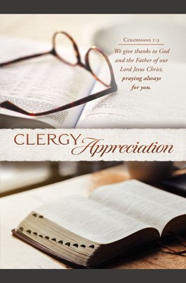 Clergy Appreciation Bulletin (pack of 100) (Bulletin)