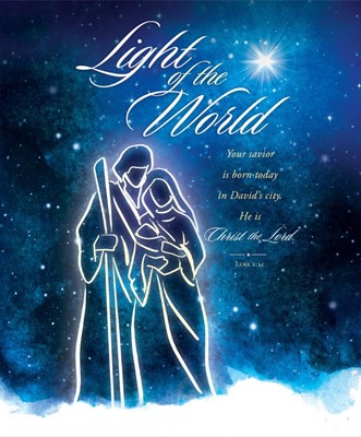 Light of the World Christmas Large Bulletin (pack of 100) (Bulletin)
