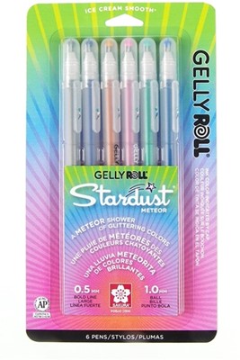 Gelly Roll Stardust Meteor Pen Set (Pack of 6) (Pen)