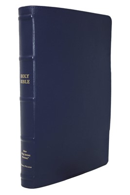 NKJV Thinline Reference Bible, Large Print, Blue (Genuine Leather)