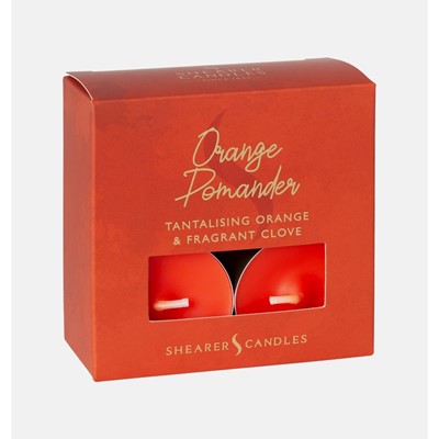 Orange Pomander Scented Tealights (Box of 8) (General Merchandise)